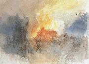 Joseph Mallord William Turner Fire Spain oil painting artist
